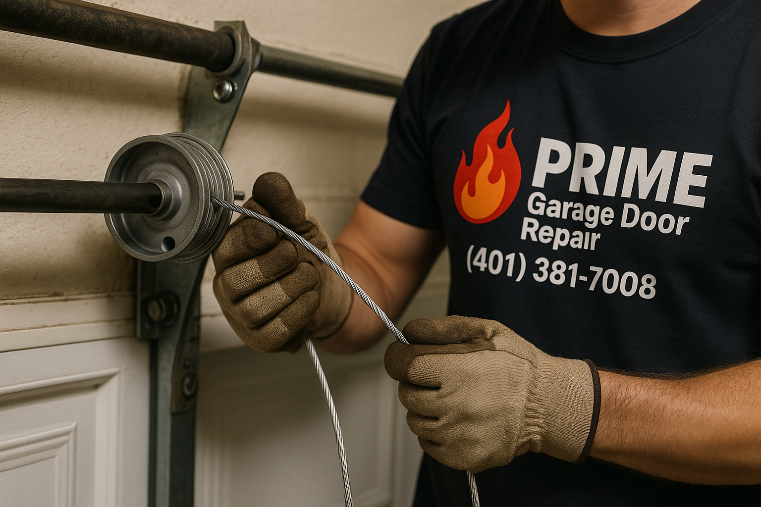 Garage Door Cable Repair in Cranston