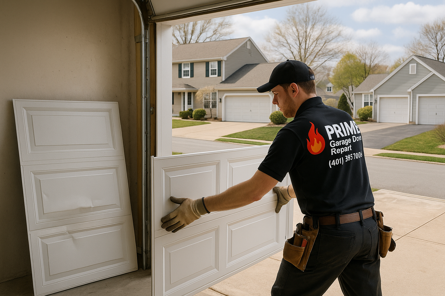 Garage Door Panel Replacement in Cranston