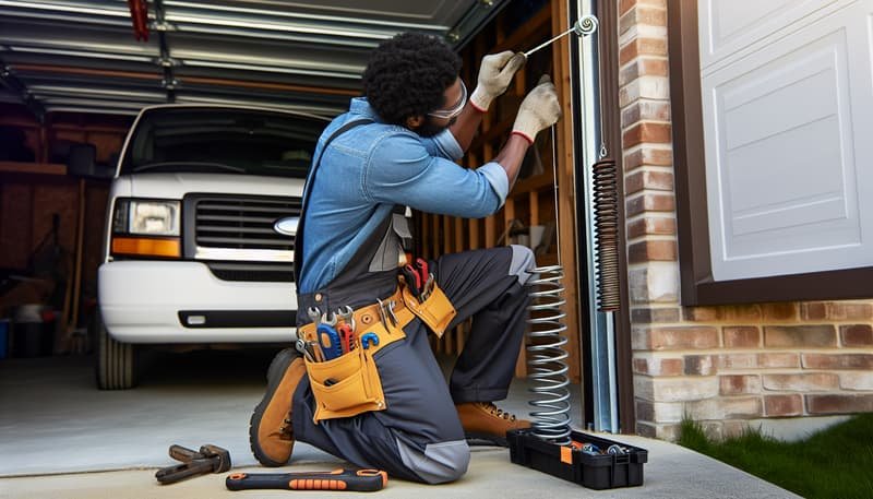 Garage Door Spring Repair service in Cranston